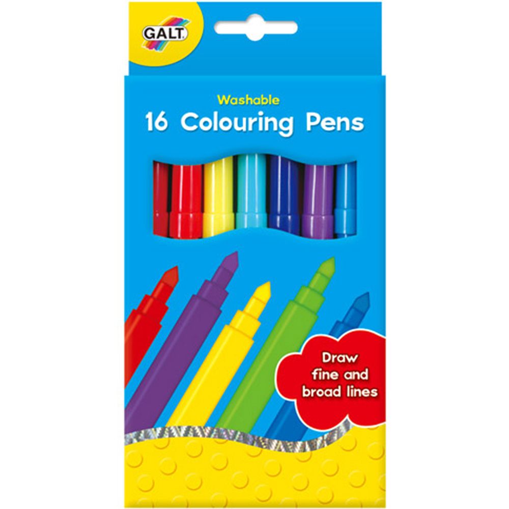 Galt Toys, Миещи се флумастери, 16 бр.