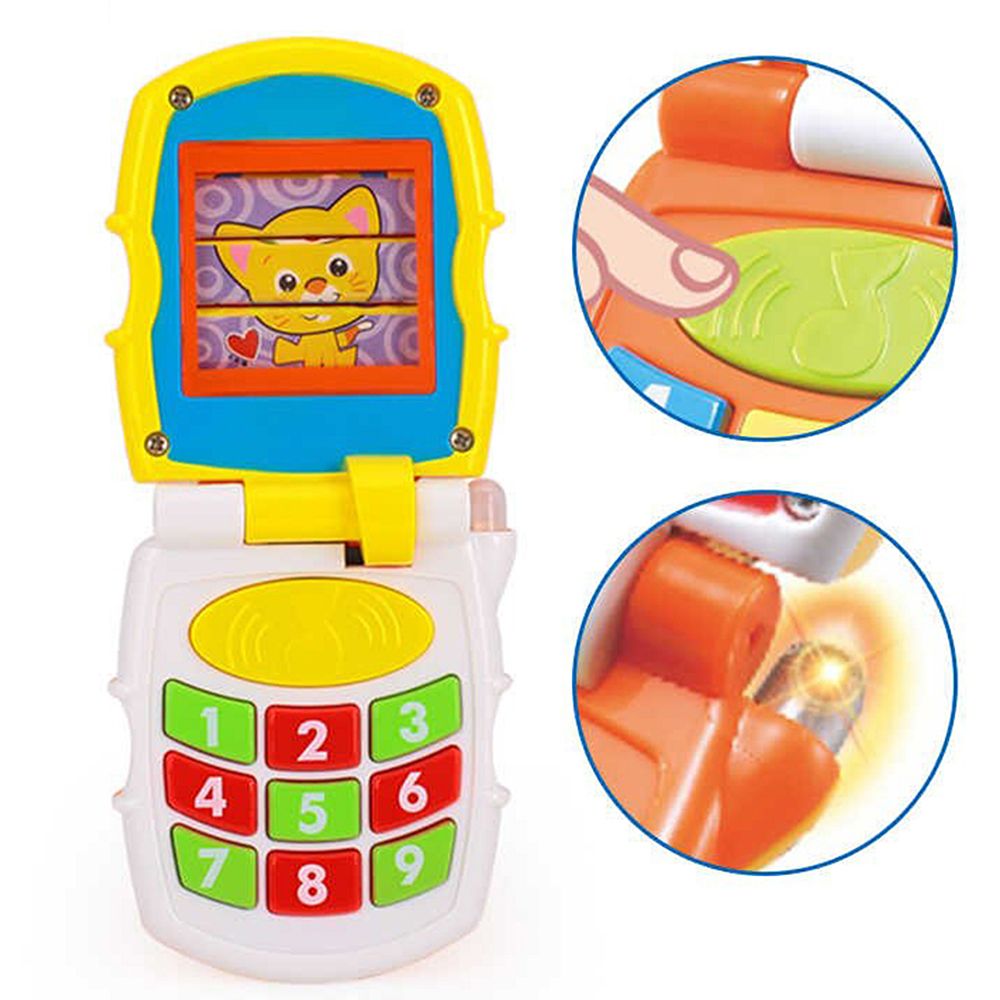 Бебешки мобилен телефон, с музика и светлина, асортимент