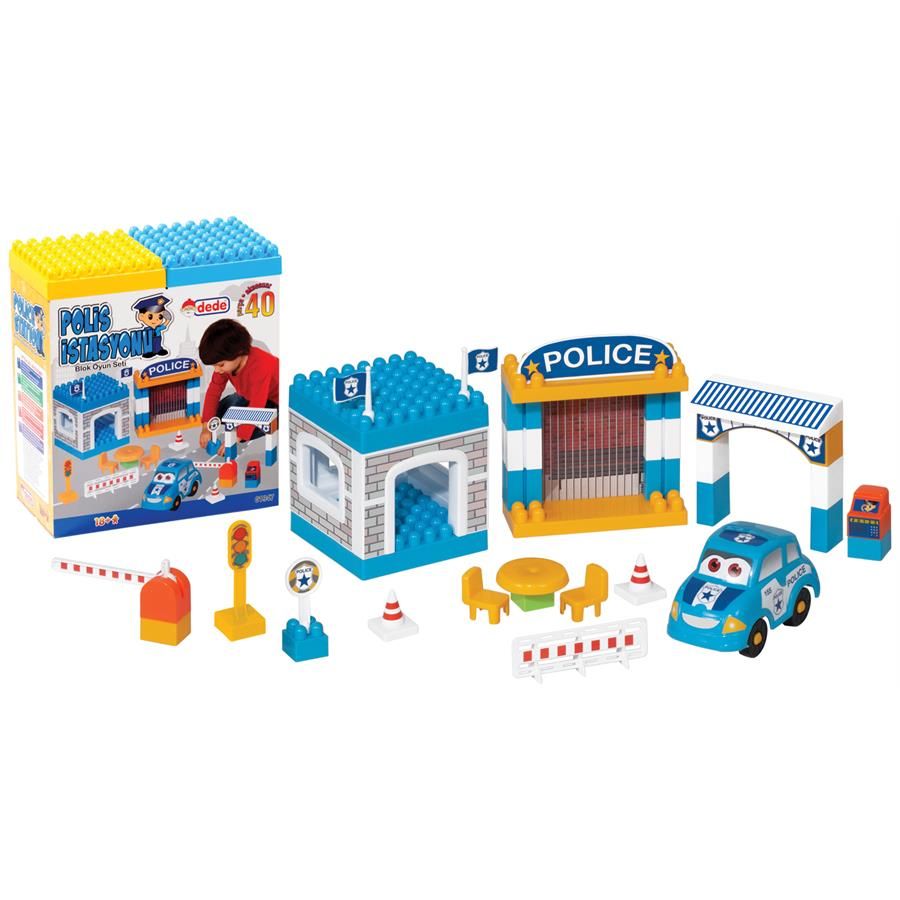 Dede toys, Пластмасов конструктор, Полицейски участък, 40 части