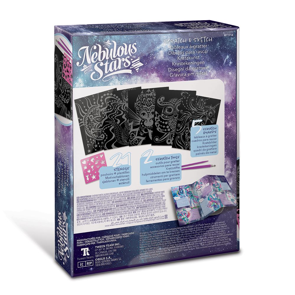 Творчески комплект със скреч карти и шаблони, Изадора