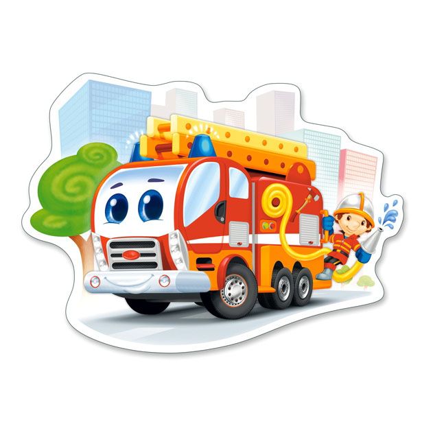 Противопожарна кола, пъзел 12 части