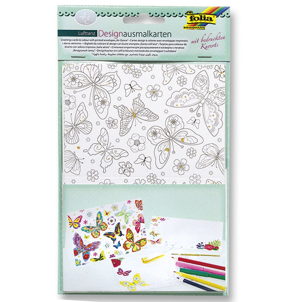 Folia Bringmann, Комплект за изработка на 3D картички, Пеперуди