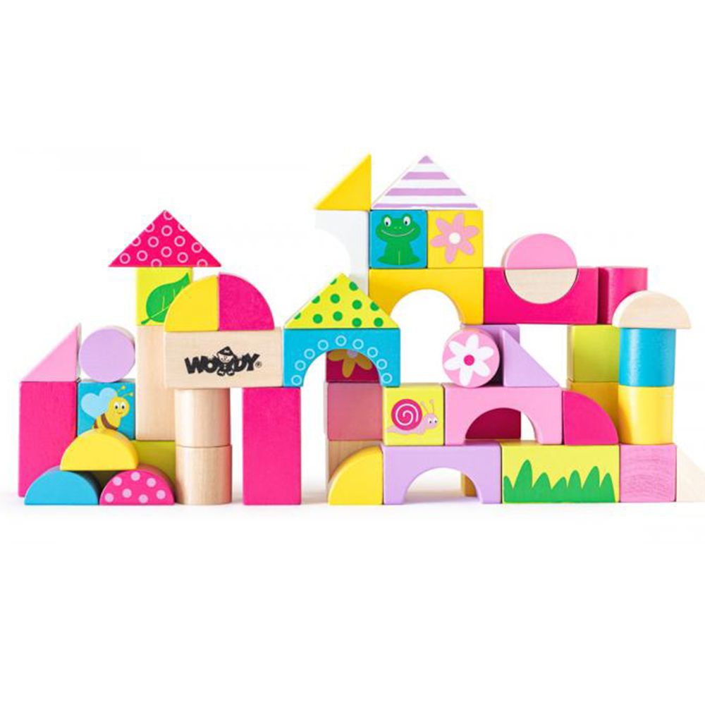 Градина - дървен конструктор, 50 части