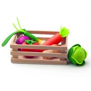 Щайга със дървени зеленчуци