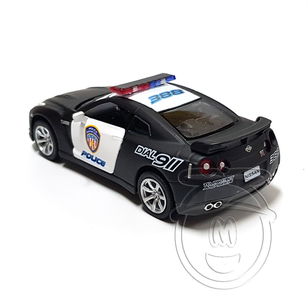Метална кола Nissan GT-R R35, полиция