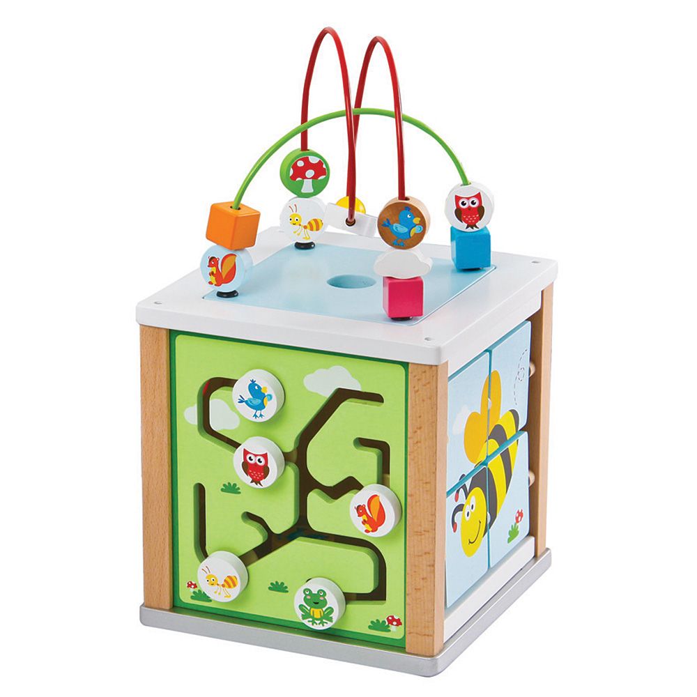 Дървен дидактически куб