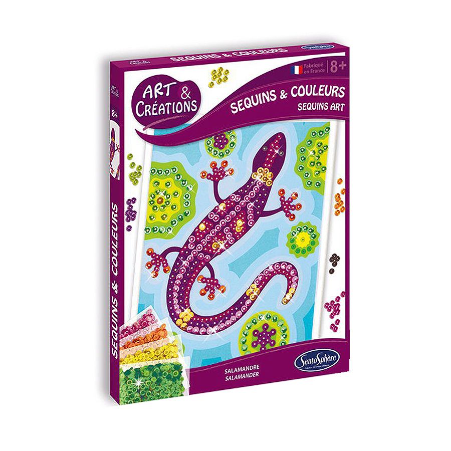 Изкуство с пайети, Саламандър
