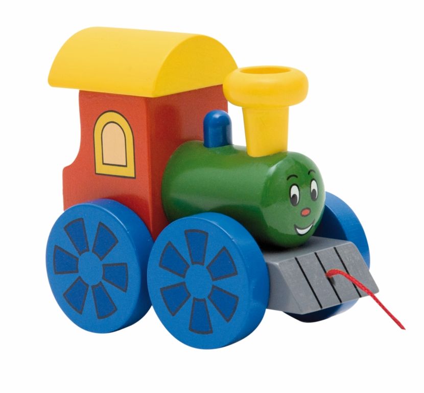 Woodyland, Играчка за дърпане Веселото локомотивче