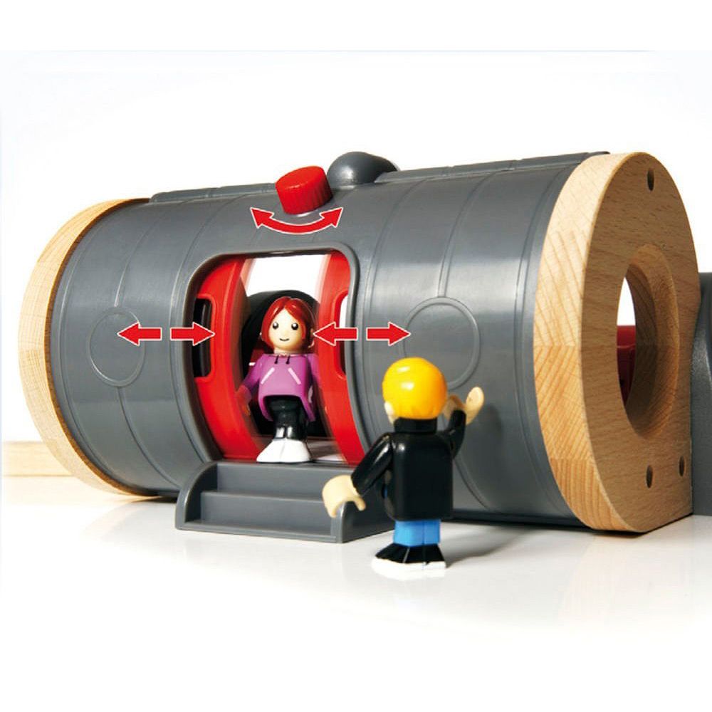 Метро влакче с релси и Метростанция