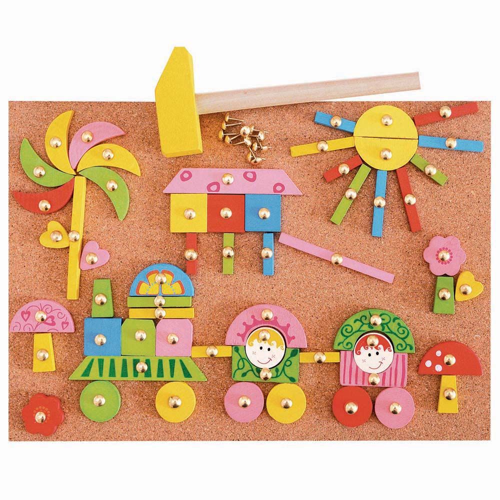 Дъска с пирони, розова