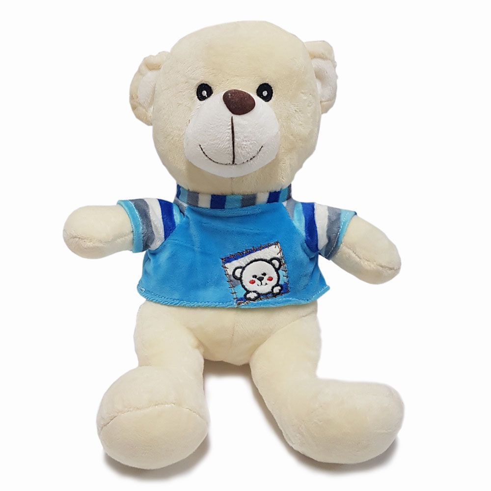 Разказвач на приказки, Моето приятелче, Мече бяло със синя тениска, говори и пее на български език - малко, Happytoys
