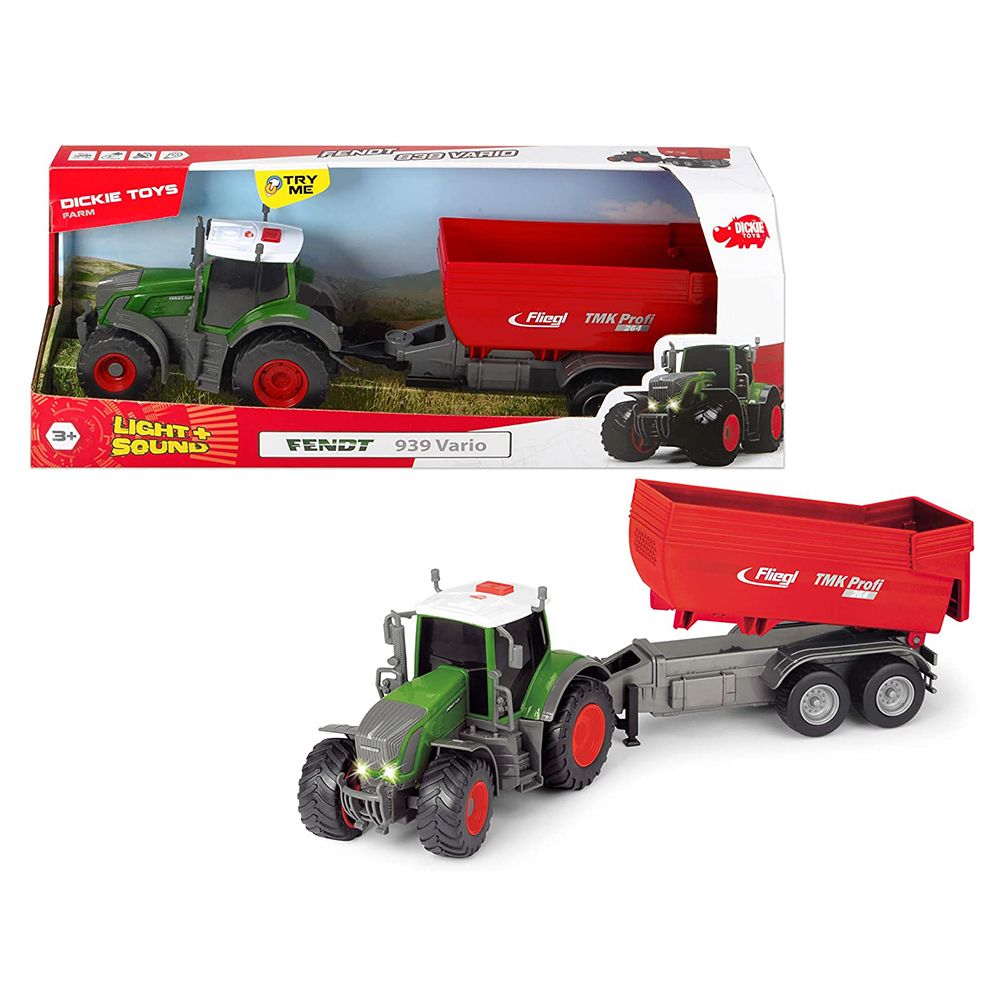 Dickie toys, Трактор с ремарке, 41 см