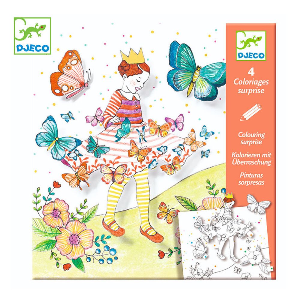 Djeco, Картини изненада, Дете и пеперуди