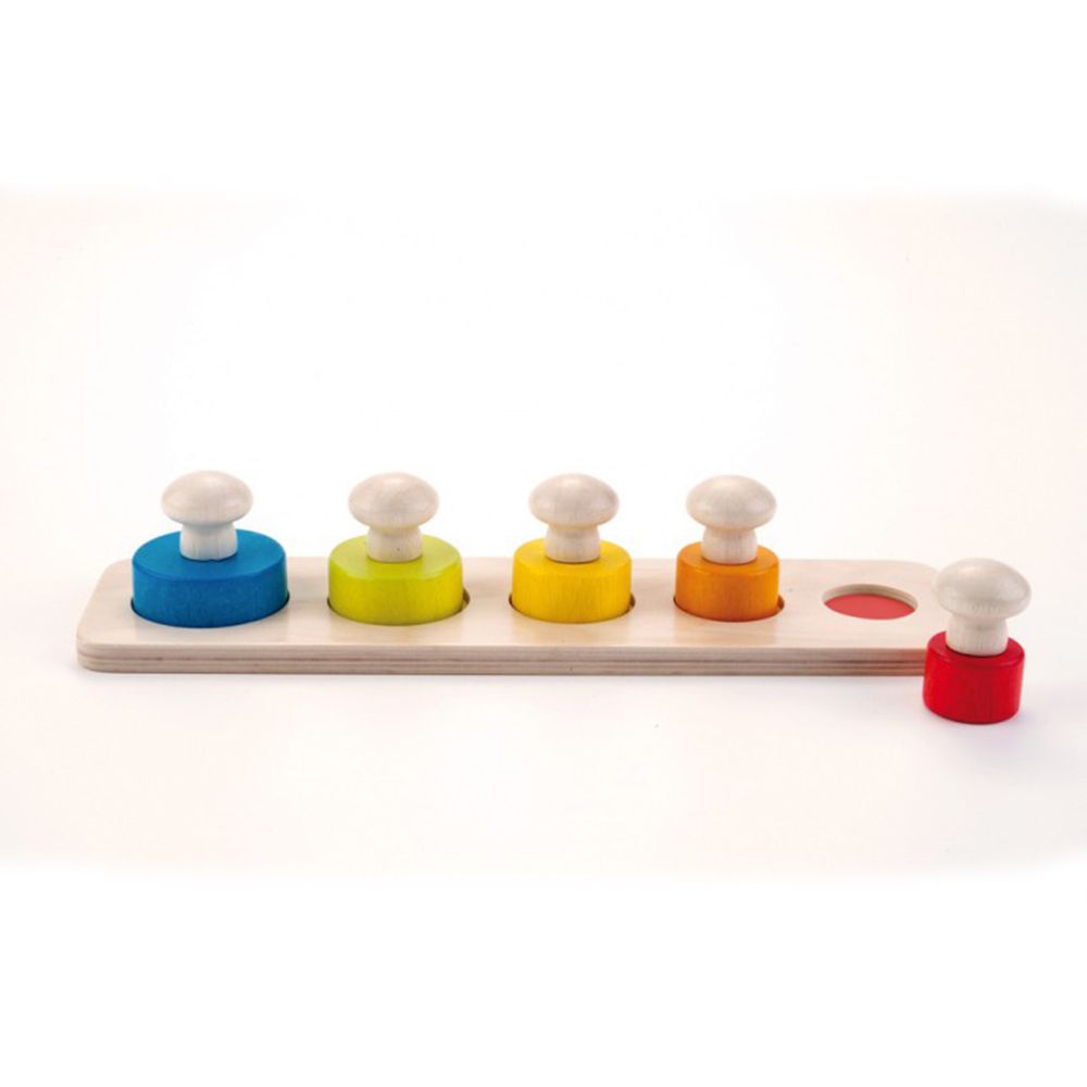 Обучаващ пъзел с кръгли части и големи дръжки