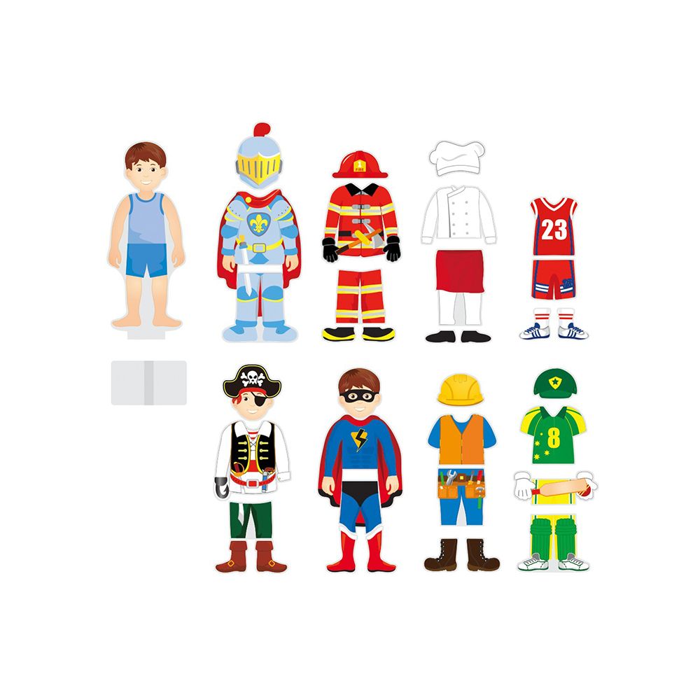 Магнитна игра, Облечи момчето