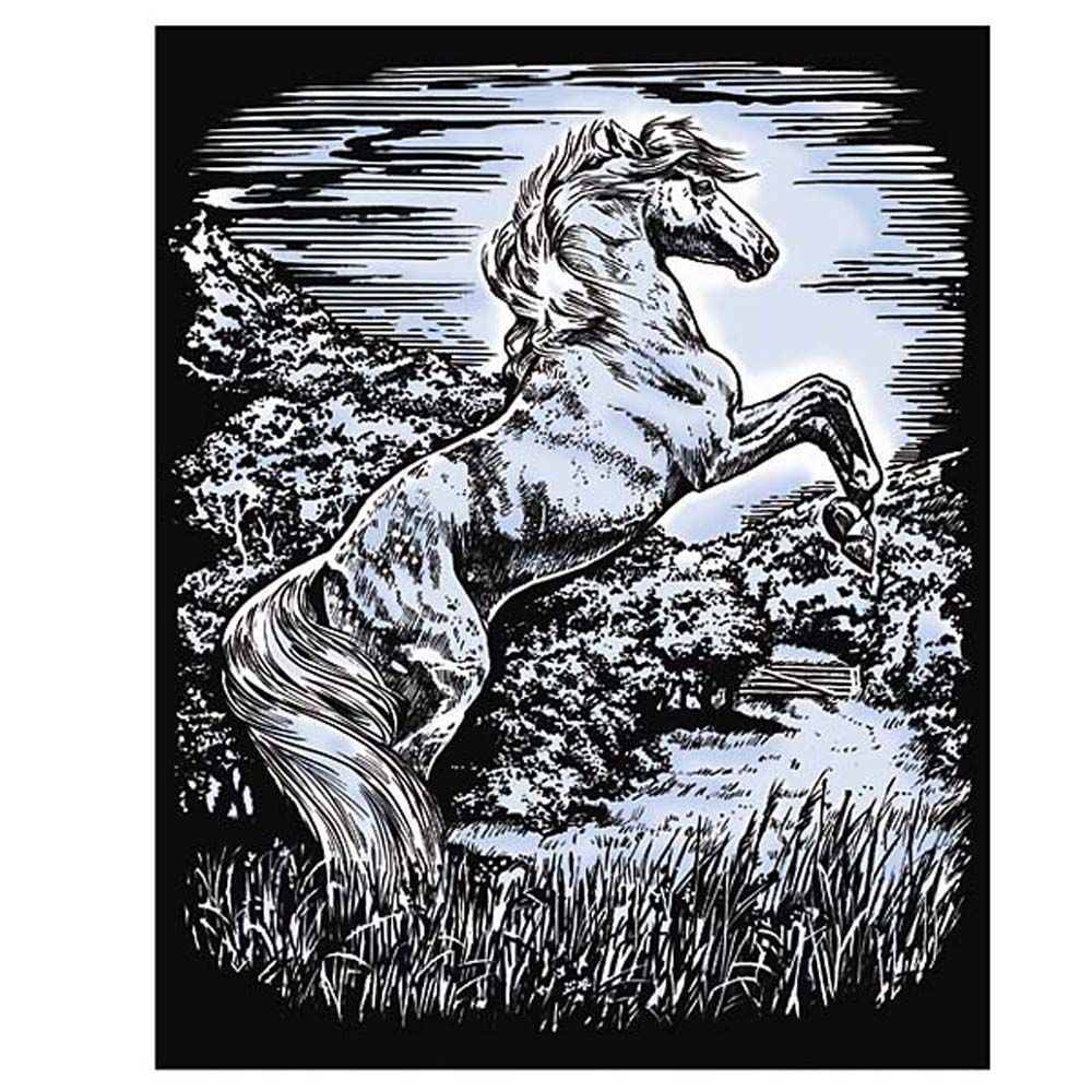 KSG crafts, Гравиране на сребърна основа, Жребец