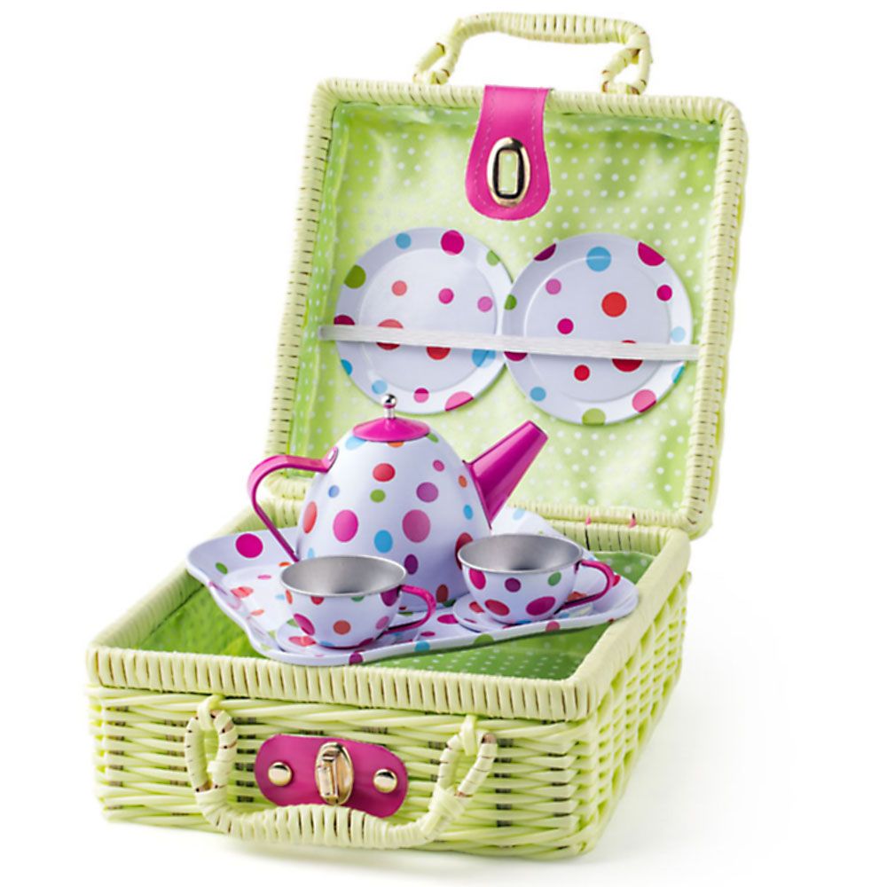 Woodyland, Куфарче за пикник с чаен метален сервиз