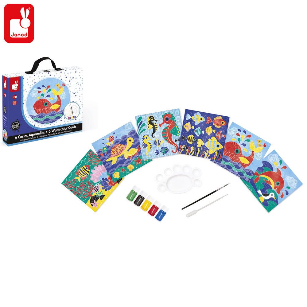 Janod, Мини картини за оцветяване, Морски животни