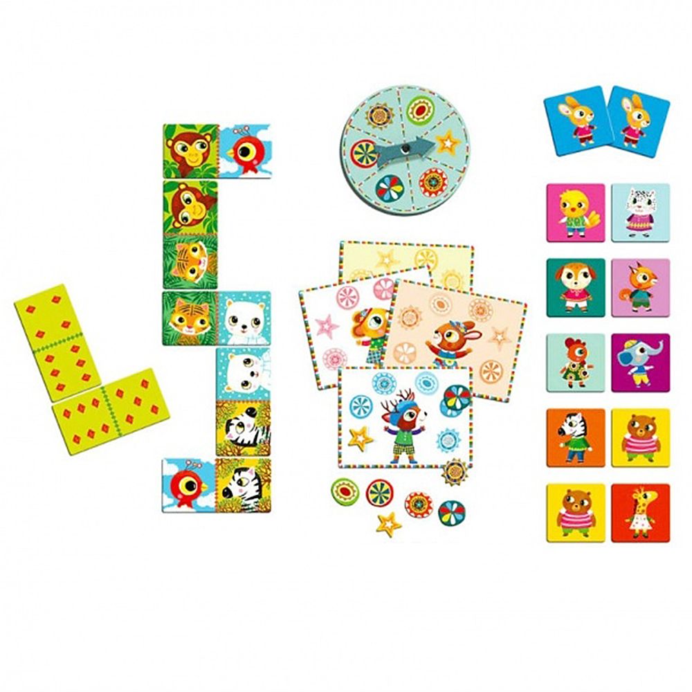 Класически игри 3 в 1, Домино, Мемо и Бинго