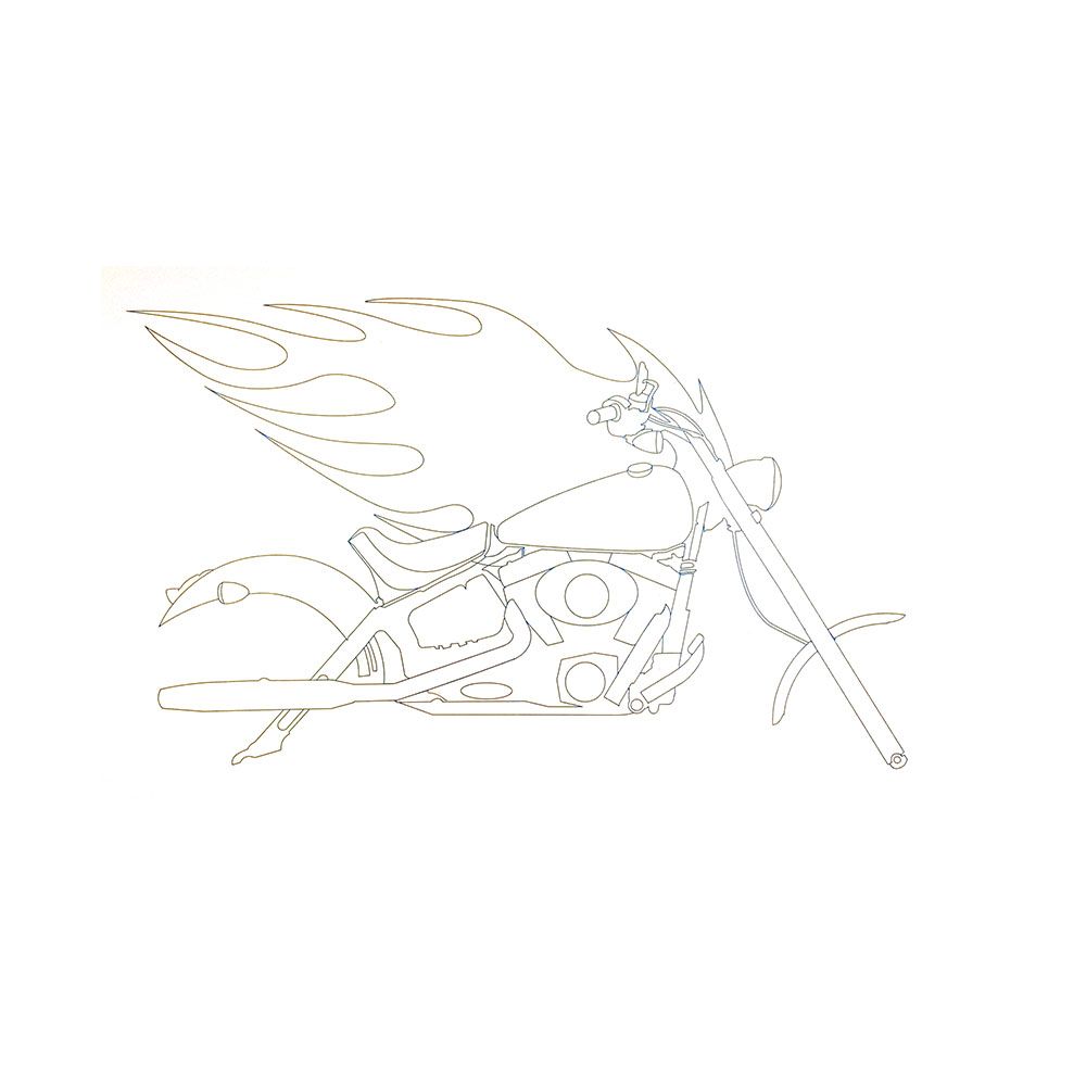 Книжка за рисуване със стикери и шаблони, Мотори