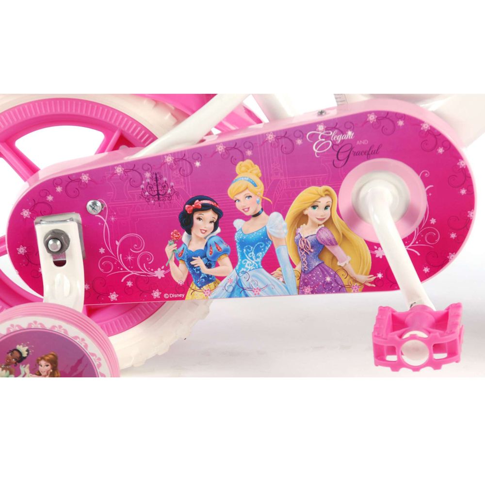 Детски велосипед с помощни колела, Дисни, Принцеси, 10 инча