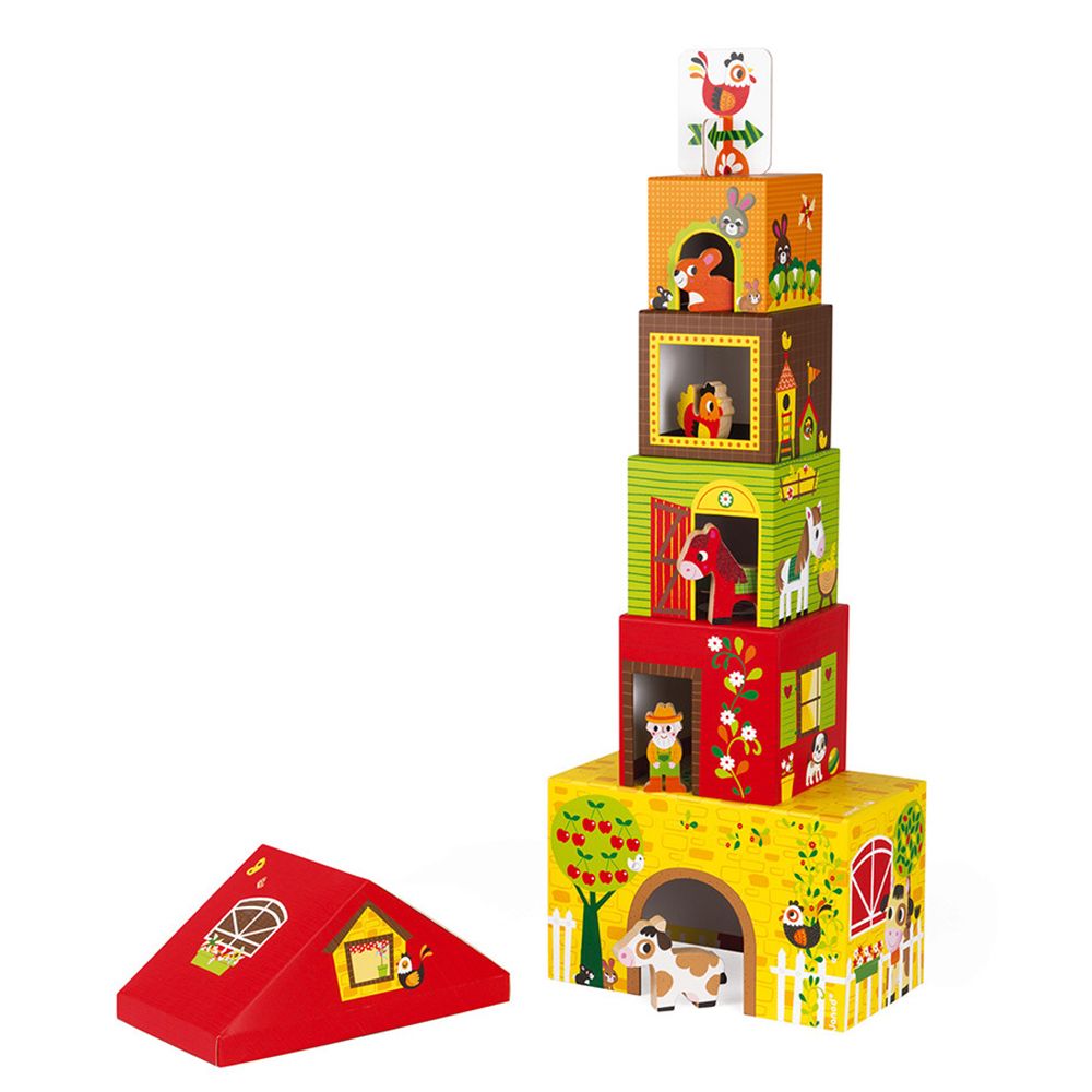 Картонени кубчета за най-малките, Животните във фермата