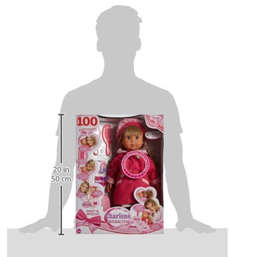 Говореща на български кукла, Мария, с цикламено палто