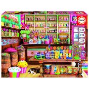 Магазин за бонбони с домашен любимец, пъзел 1000 части