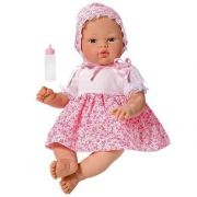 Кукла-бебе, Коке с розова рокличка на цветя