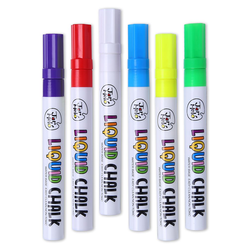 Течни тебешири, 6 цвята