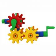 Пластмасов конструктор Кученце, със зъбни колела, 18 части