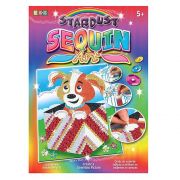 Изкуство с пайети и блестящ пясък, Куче