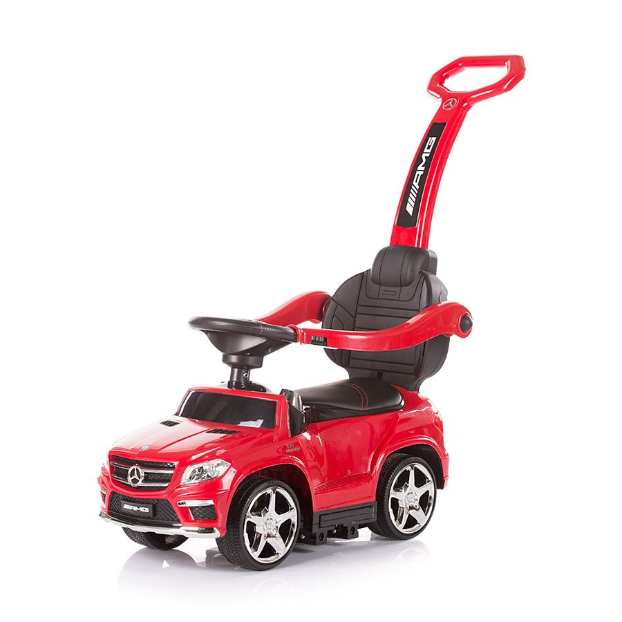 Chipolino, Количка за яздене с дръжка, Mercedes Benz GL63 AMG, червена
