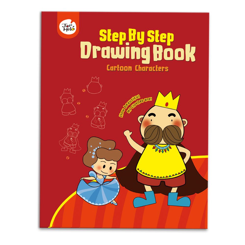 Стъпка по стъпка, Книжка за рисуване, Приказни герои, Jarmelo