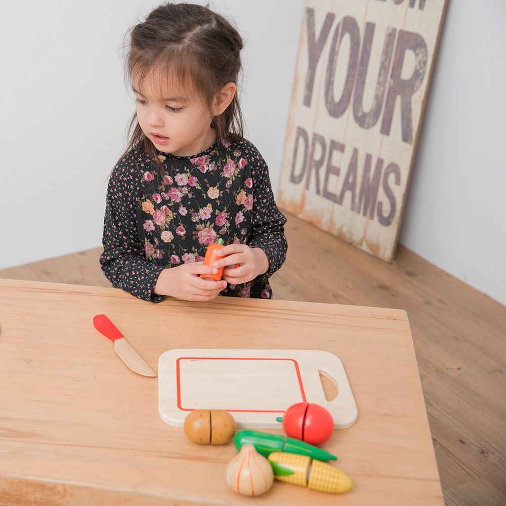 Дървени зеленчуци с дъска, за рязане