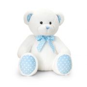 Бебешко мече, бяло с точки