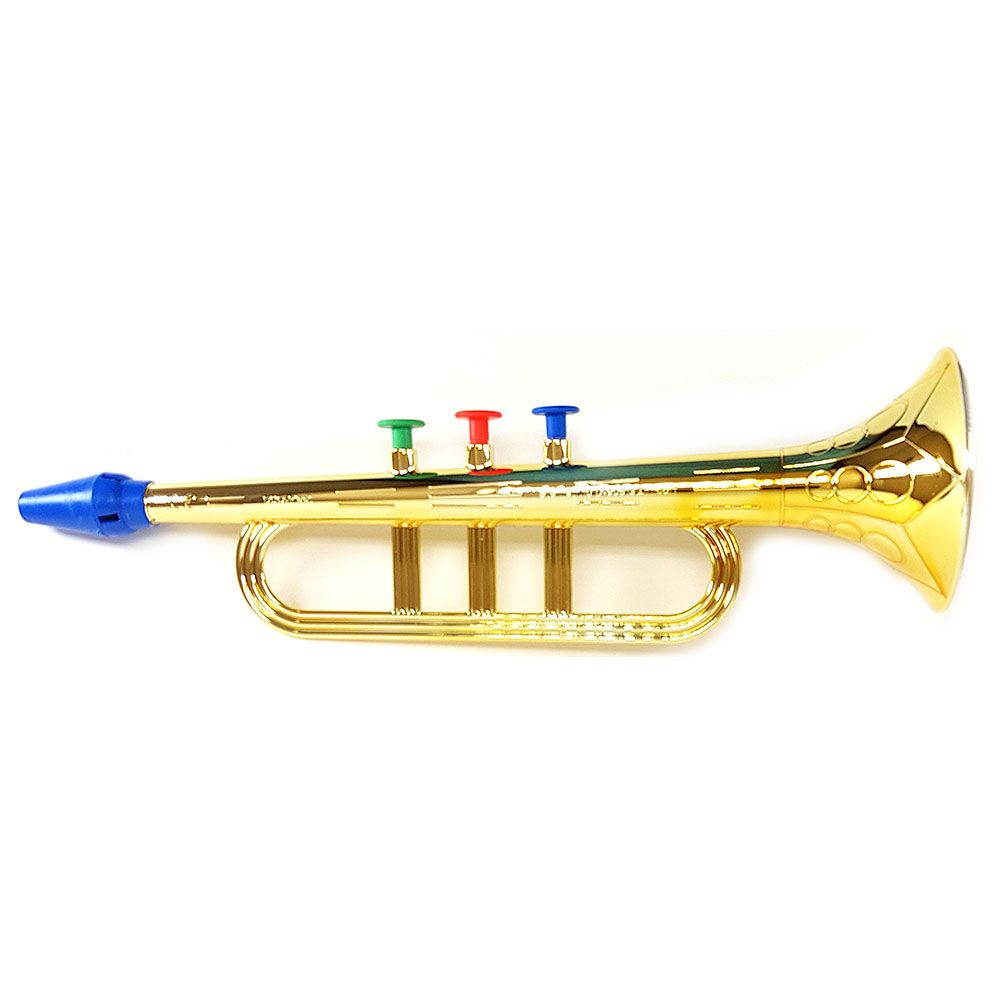 BASS & BASS, Детска играчка, Тромпет златен, 30 см