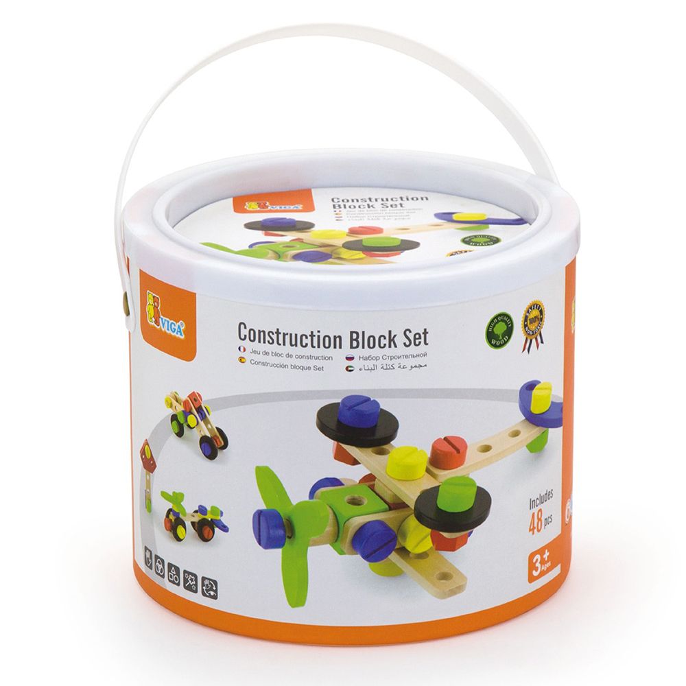 Дървен конструктор, 48 части