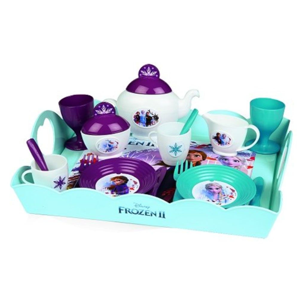 Smoby, Сервиз за чай, с табла, Frozen 2