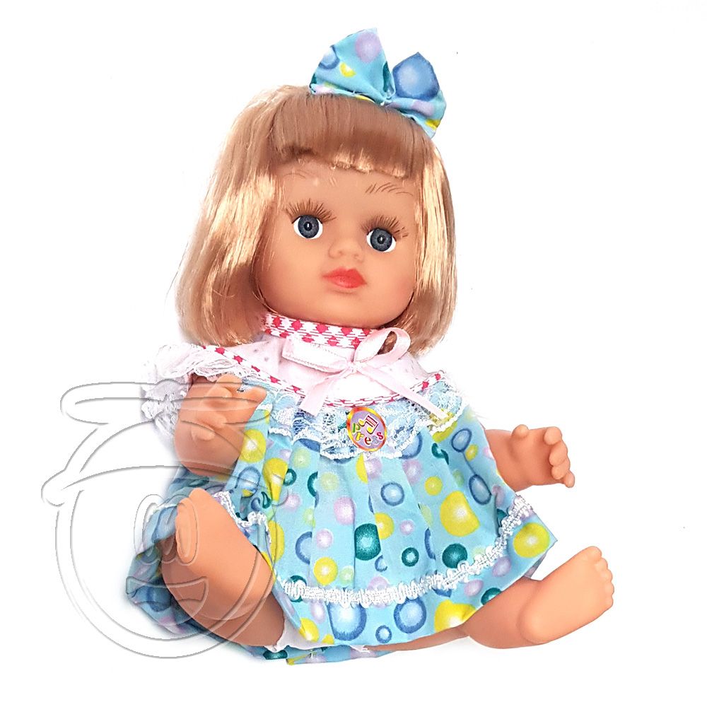 Говори и пее на български език, Моята любима музикална кукла със синя панделка и рокля, Happytoys