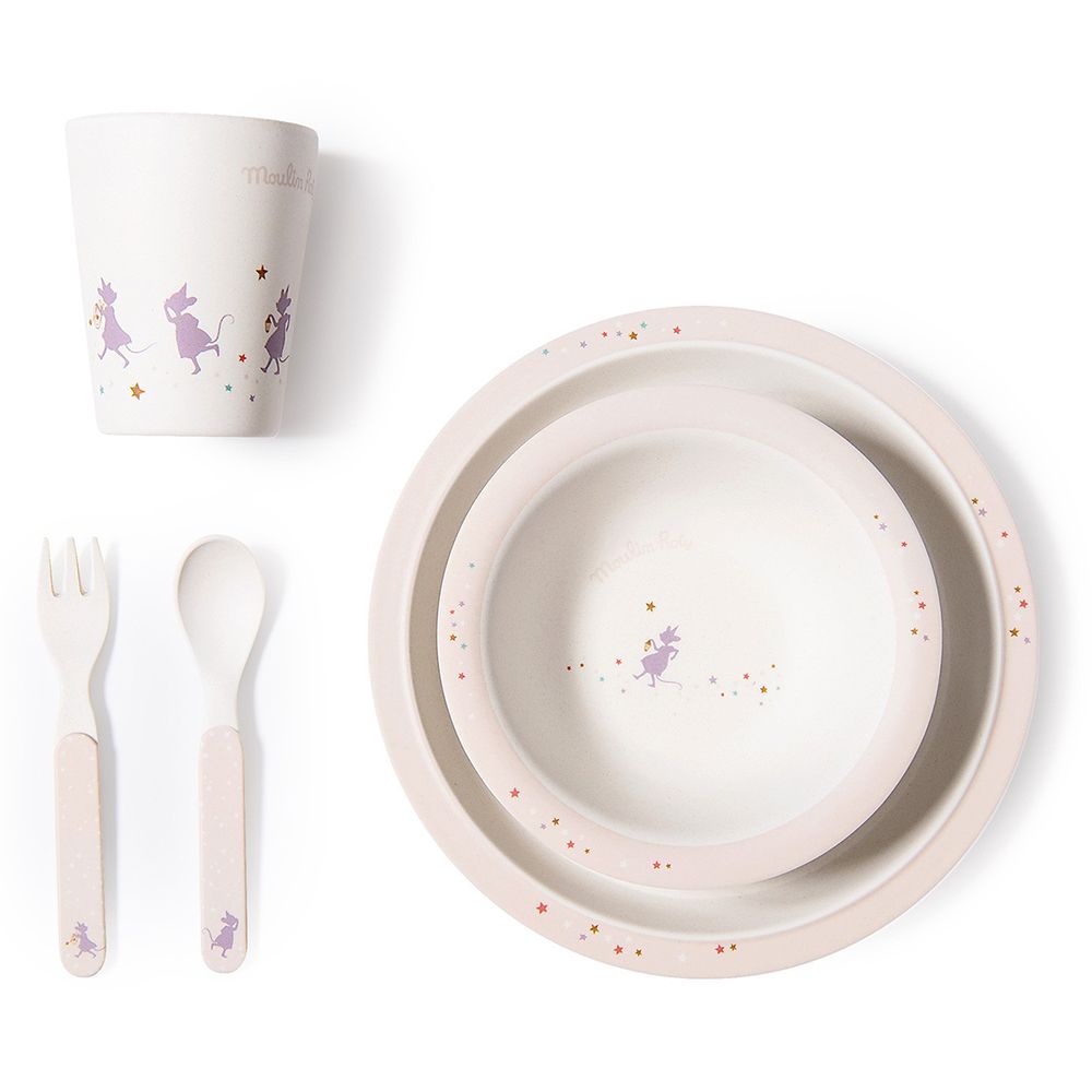 Детски комплект за хранене, Трите мишки-вълшебници