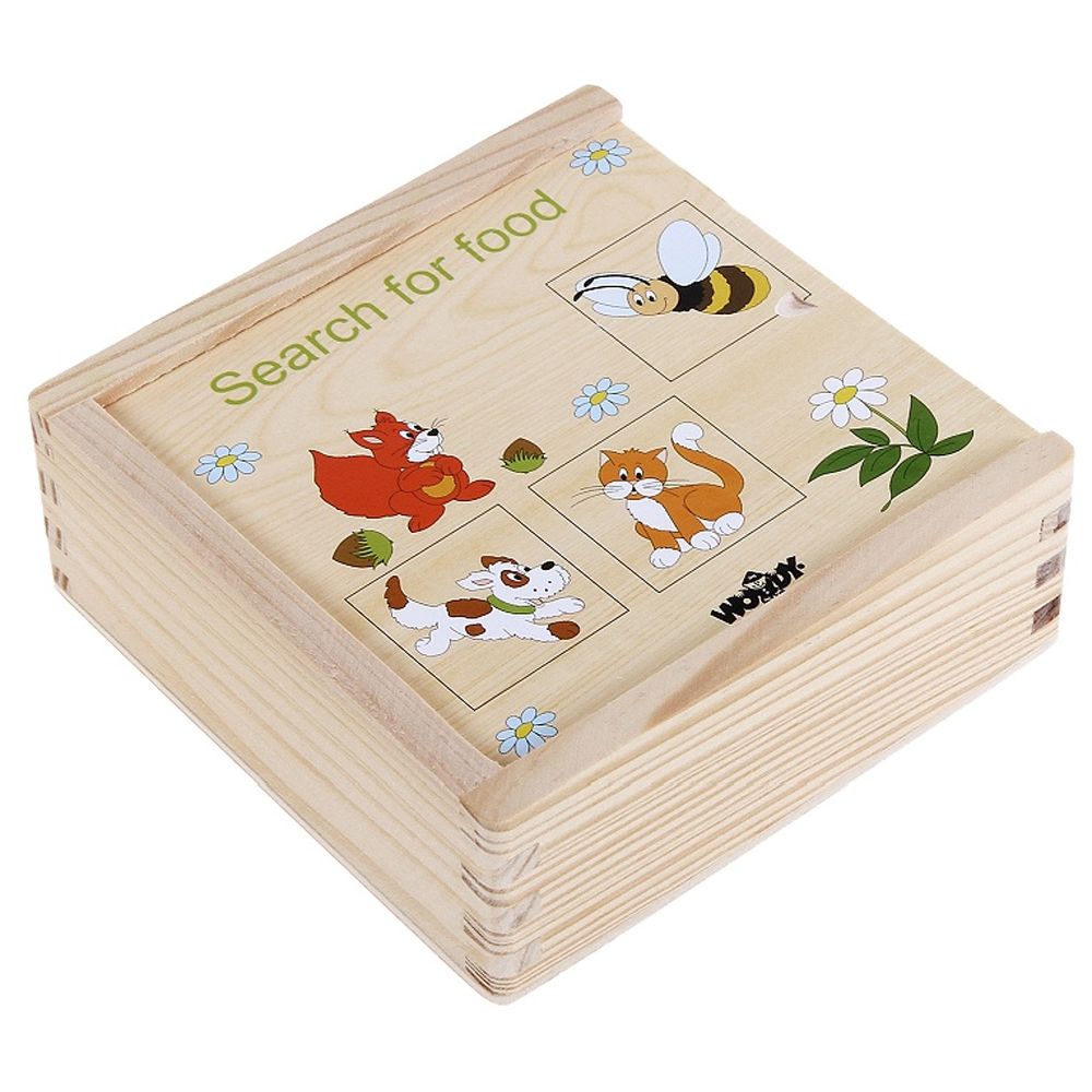 Woodyland, Дървена игра-пъзел, Кой какво яде