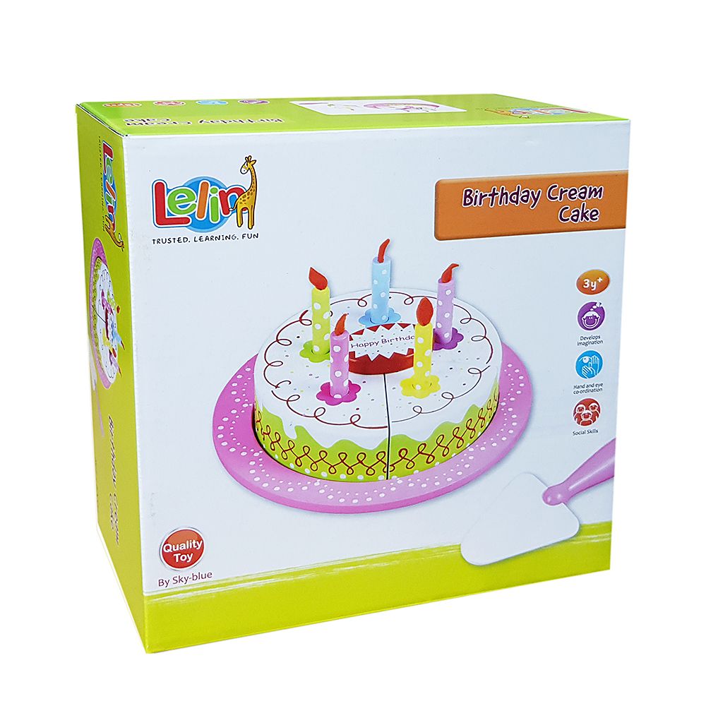 Дървена сметанова торта за Рожден ден