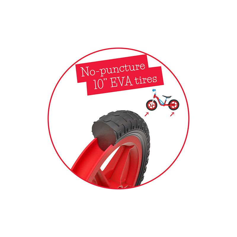 Колело за баланс, Charlie, 10 инча, червено