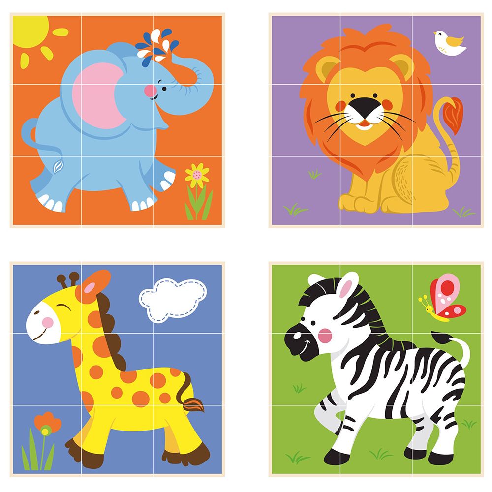 Дървени кубчета - низанки, Джунгла