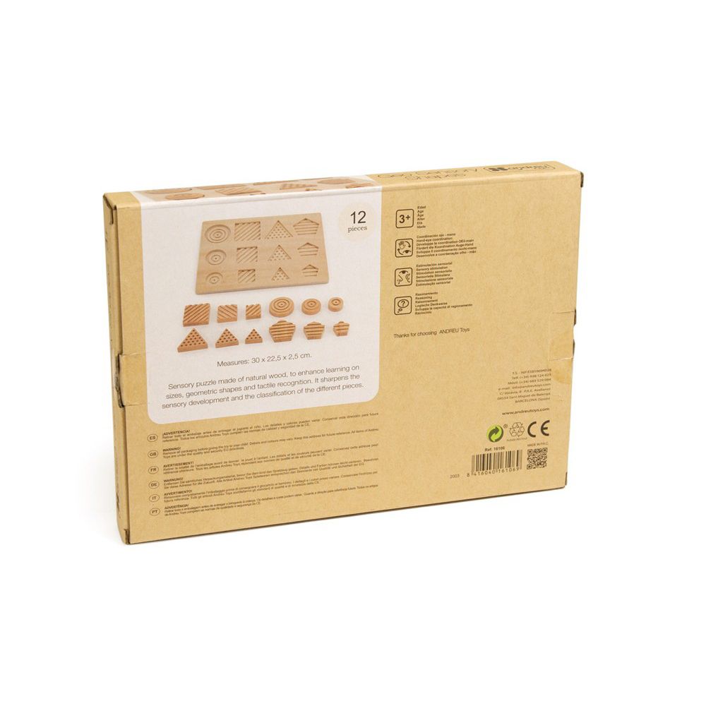 Сензорен пъзел от натурално дърво, Форми