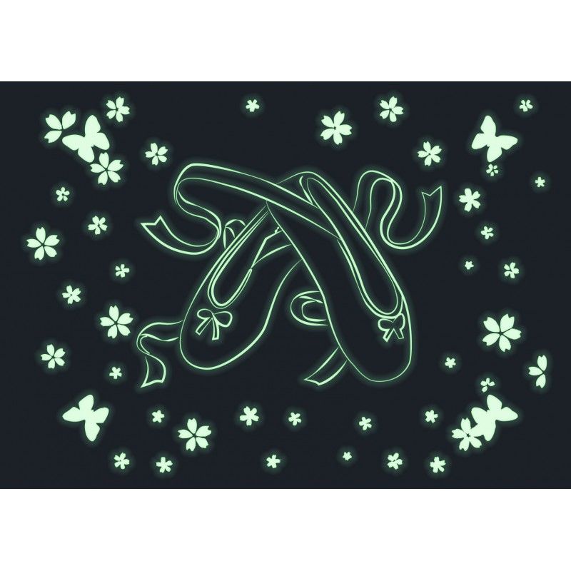 Светеща в тъмното музикална правоъгълна кутия, Туфи за балет