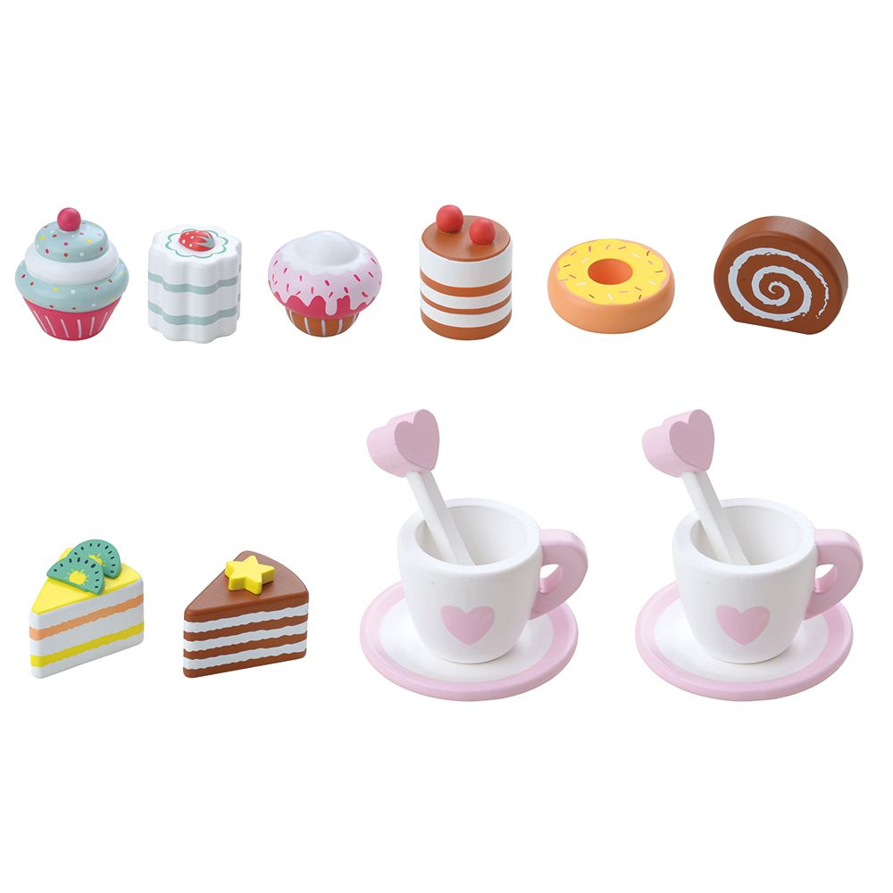 Комплект за игра, Сервиз за кафе за двама, с поднос за сладки