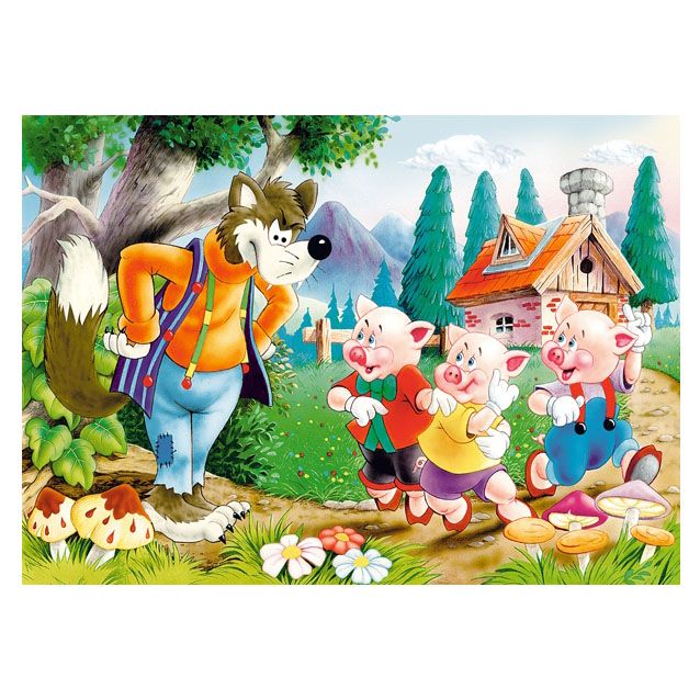 Трите прасенца,  пъзел 60 части