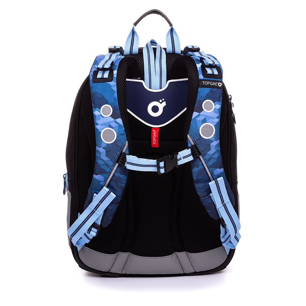 Анатомична ученическа раница, Квадратно синьо